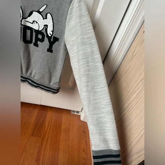 Peanuts Snoopy Gray Long Sleeve Sweater - size small S - Picture 3 of 8